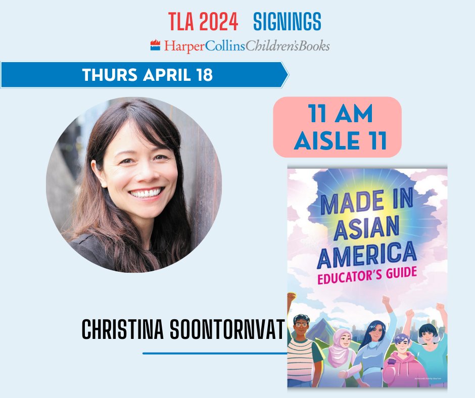 Don't miss Christina Soontornvat singing Made in Asian America on Thursday at 11 at #TLA24!