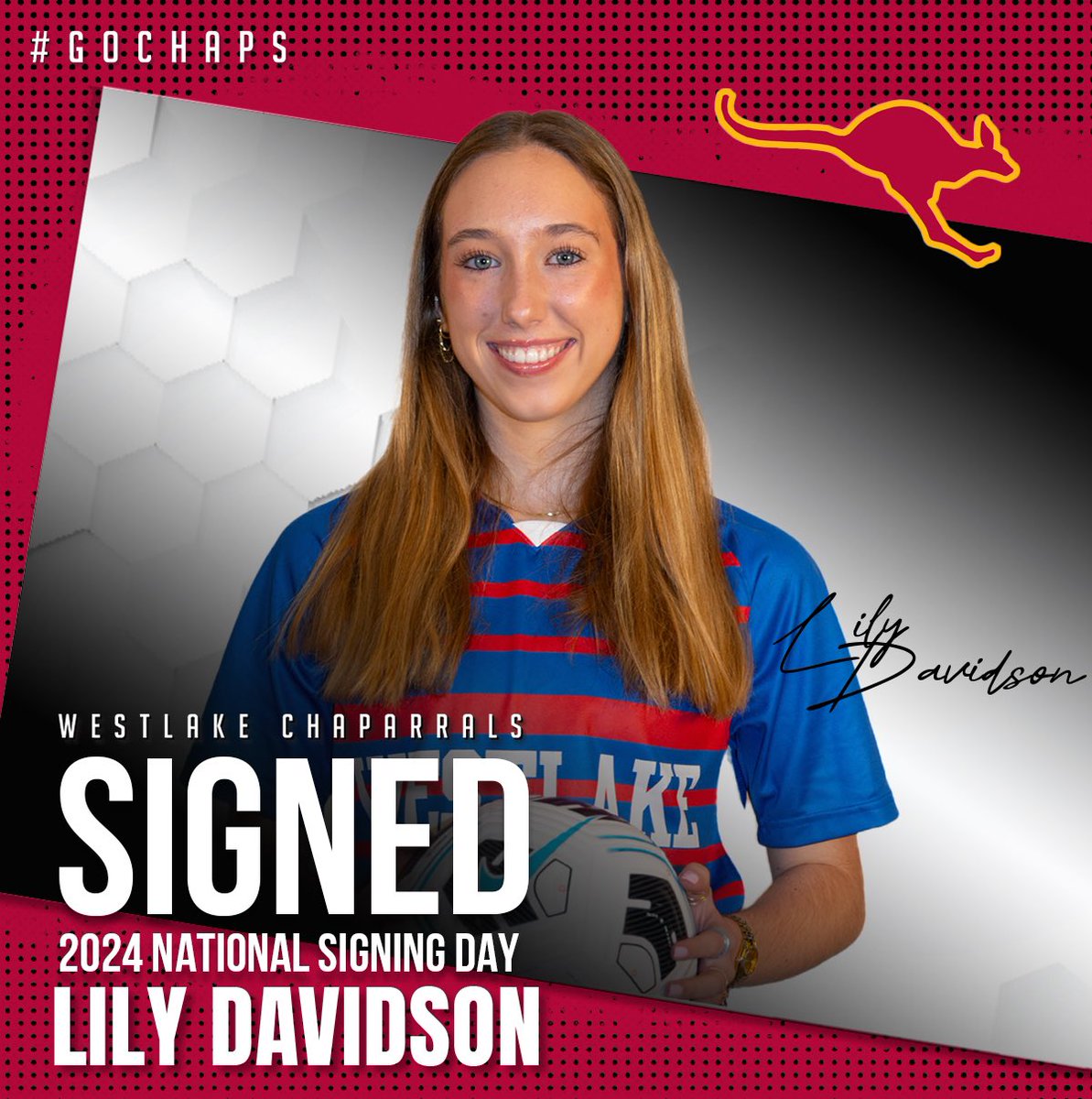 Lily Davidson will head to Sherman, Texas to further her academic and soccer career at Austin College. Congratulations, Lily. #RooNation #GoChaps