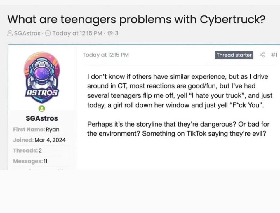 hi we’re Teenagers Problems With Cybertruck! 1-2-3-4