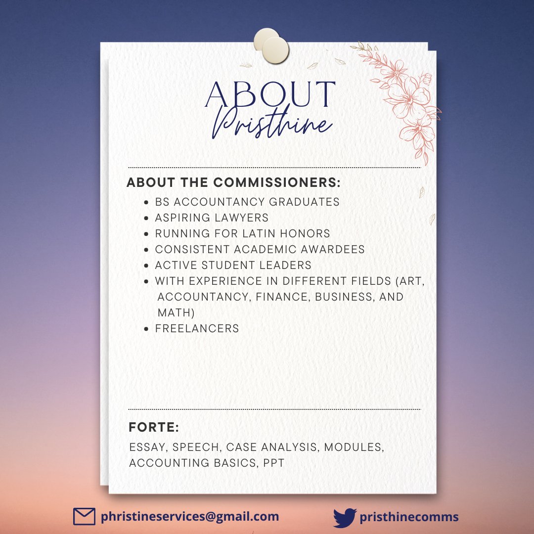 pristhinecomms's tweet photo. Hi everyone! We're back to help you with your academic journey. Please feel free to message us if you need assistance with your studies! 

We are a trusted academic commissioner since 2021! https://t.co/w5EZuXfruS
