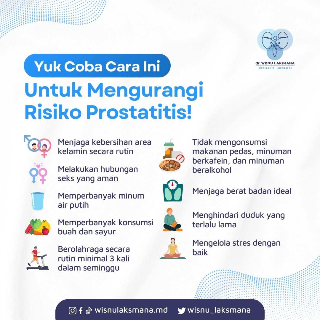 Kenali Cara Mengurangi Risiko Terjadinya Prostatitis!

Ketahui gejala yang ditimbulkan prostatitis, lalu lakukan tindakan pencegahan ini untuk membantu mengurangi risiko yang terjadi.

Jangan biarkan prostatitis mengganggu aktivitas sehari-hari Anda! 🚫⚠️