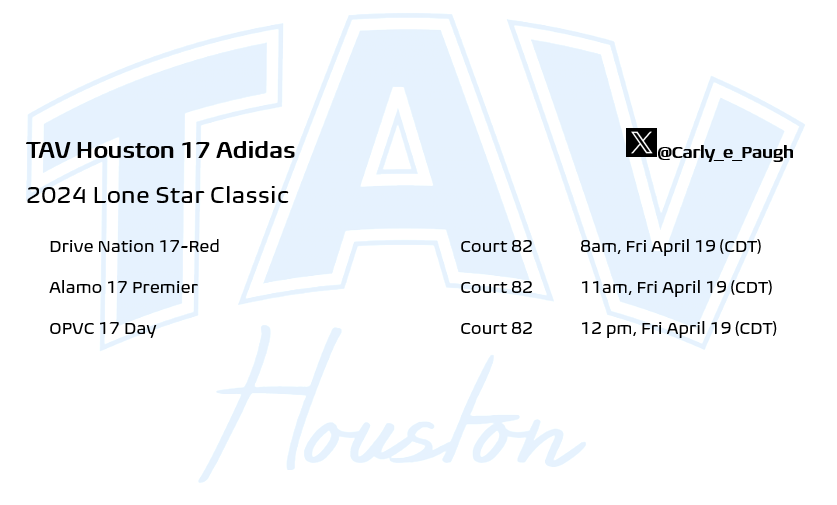 Carly Paugh 2025 (@carly_e_paugh) on Twitter photo Come see us in Dallas! <a href="/TAVHouston/">TAV Houston</a> <a href="/PrepVolleyball/">PrepVolleyball.com</a> <a href="/PrepDig/">Prep Dig 🏐</a> <a href="/PDTexas/">Prep Dig Texas</a> <a href="/legerandmoon/">Léger & Moon Volleyball</a> #TAVFam #17Adidas #OleMissVB #HottyToddy Come see us in Dallas! <a href="/TAVHouston/">TAV Houston</a> <a href="/PrepVolleyball/">PrepVolleyball.com</a> <a href="/PrepDig/">Prep Dig 🏐</a> <a href="/PDTexas/">Prep Dig Texas</a> <a href="/legerandmoon/">Léger & Moon Volleyball</a> #TAVFam #17Adidas #OleMissVB #HottyToddy