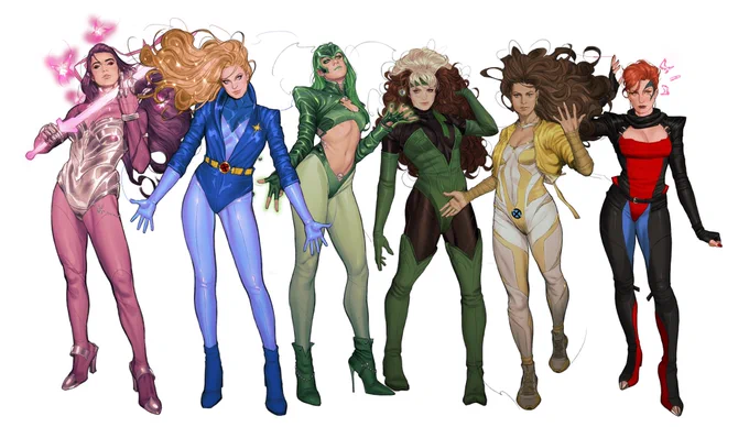 X-men redesign/ modernize commission designs I did so far ……. 