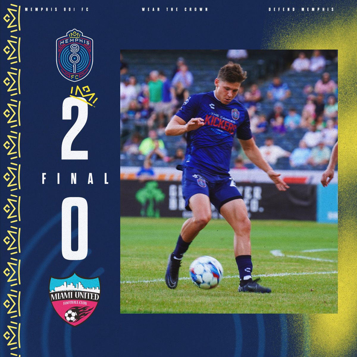 Two Goals from The Kid ✌️ 

And we're off to the @opencup Round of 32🏆 

#USOC2024 // #DefendMemphis