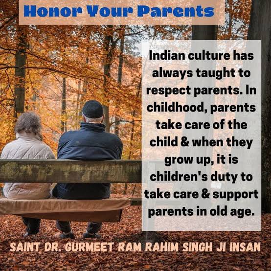 A lack of respect for elders can lead to a loss of cultural traditions and values! The BLESS campaign by Saint Dr MSG is certainly the solution to make children realize what are family values and how to preserve them! #Blessings, Indian Culture!