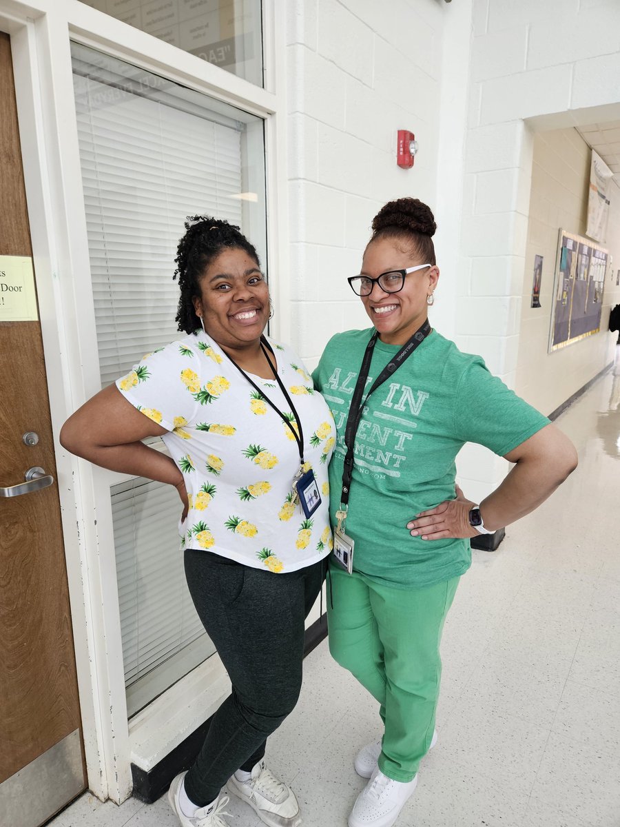 FCulverson's tweet photo. @ELHS_HCS is at it again, Exceptional Children's Week Day 3. Today, we wore green to bring awareness to Cerebral palsy, Auditory Processing Impairments, and vision impairments. #ECWEEK_HCS @DrKeshaJones1 @MrArnoldtheGol1 @RWilliams_EDS @Holla_at_Ayala @KindraTukes https://t.co/pv1RjUPjz1