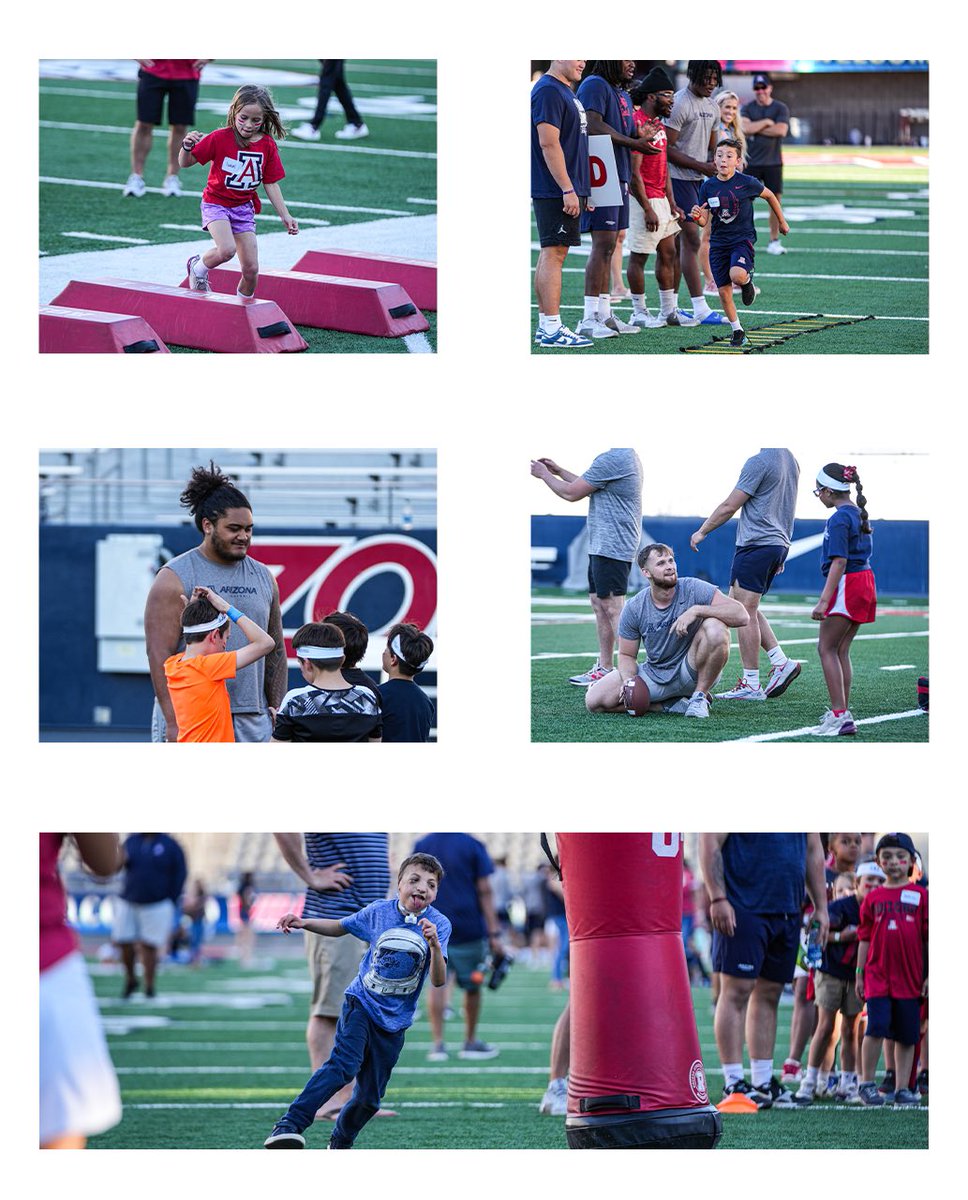 ArizonaFBall's tweet photo. Had a blast with the Kids Of Steele!

Thank you for coming out to Arizona Stadium for some Football &amp; Fun!🏈 https://t.co/Czml3llQCl