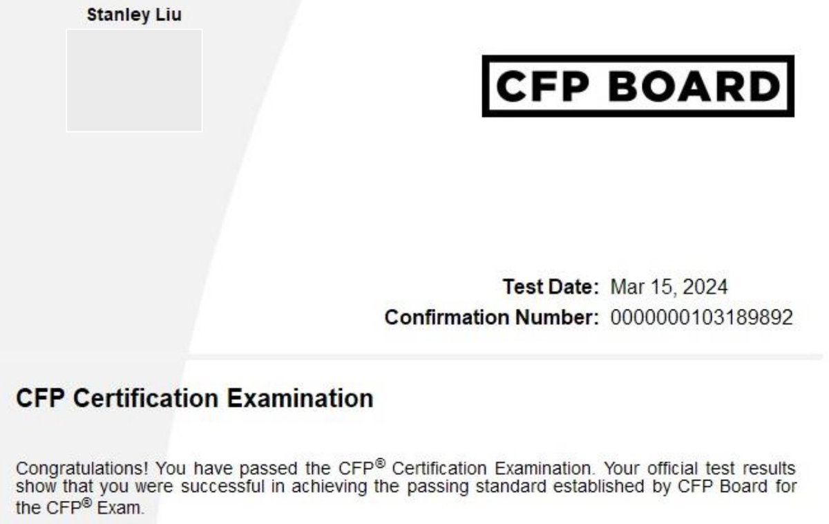 Stanley_Liu_MD's tweet photo. Career milestone achieved!
All physicians deserve a professionally developed financial plan so that we can practice medicine and live our lives in a way that truly aligns with our values. I'm now one gigantic step closer to making that happen. #DocEmpowered #FinancialWellness https://t.co/VURIbsNBTG