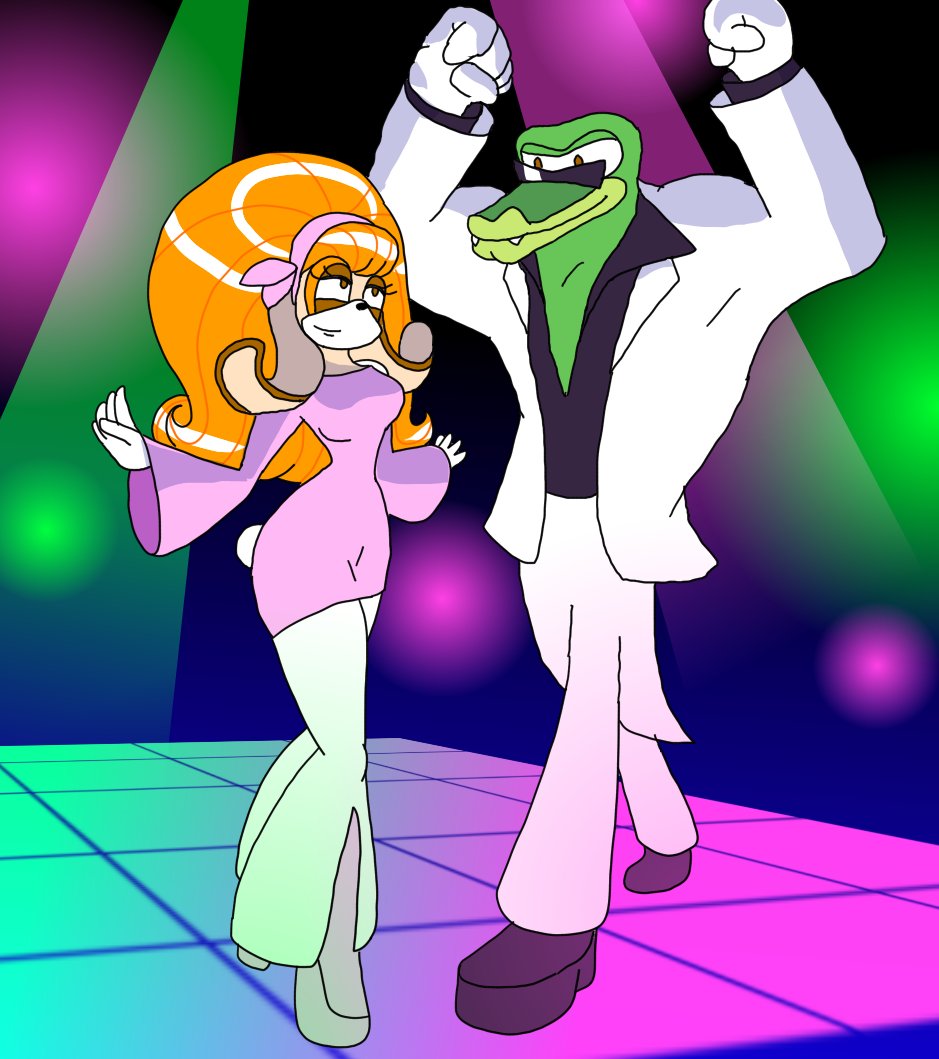 Disco date night, Vector and Vanilla This was fun to draw.