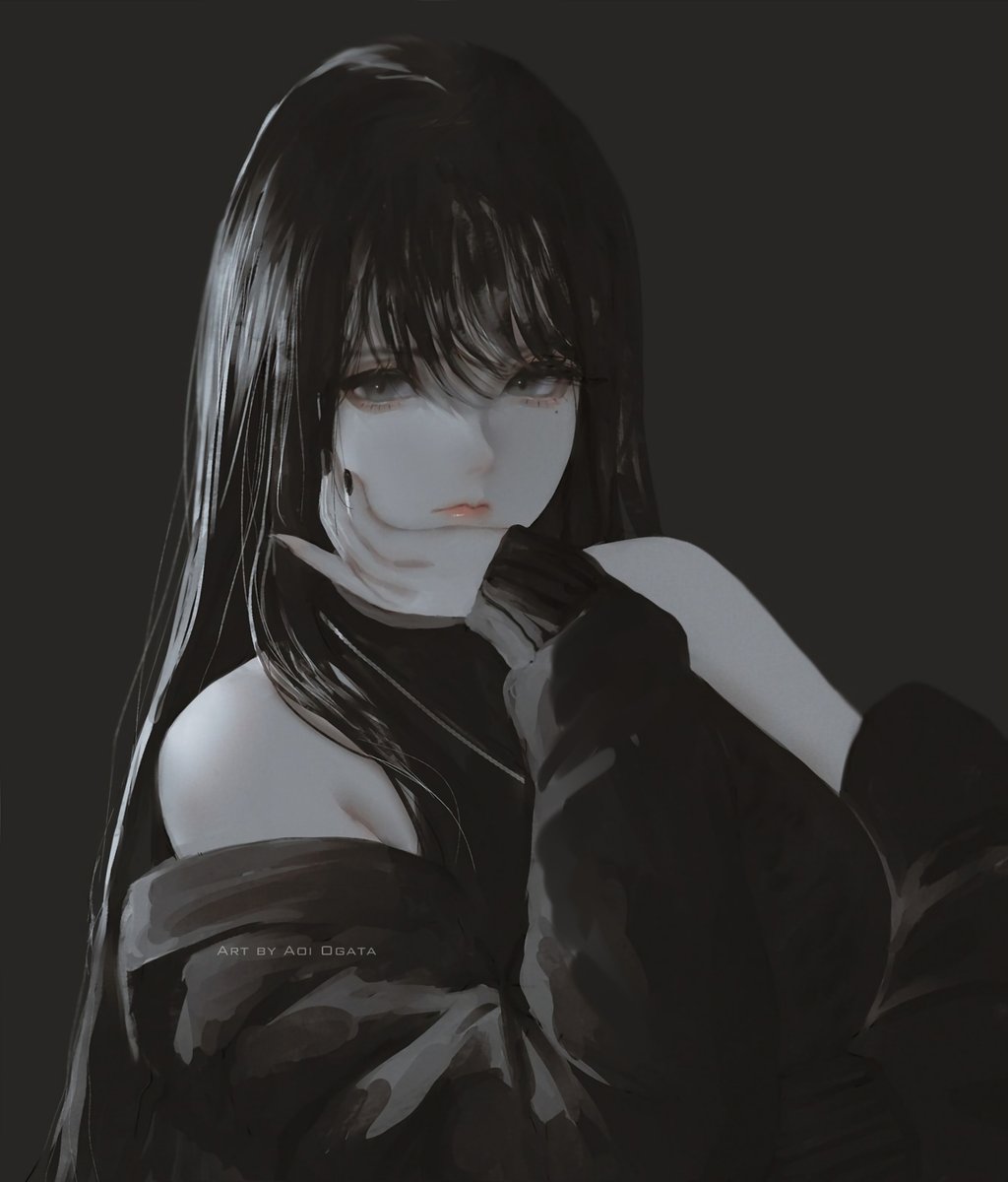 AoiOgataArt's tweet photo. My gf @KyrieMeiiArtist persona🖤

#kyriemeiillust https://t.co/ljc6wMxKMt