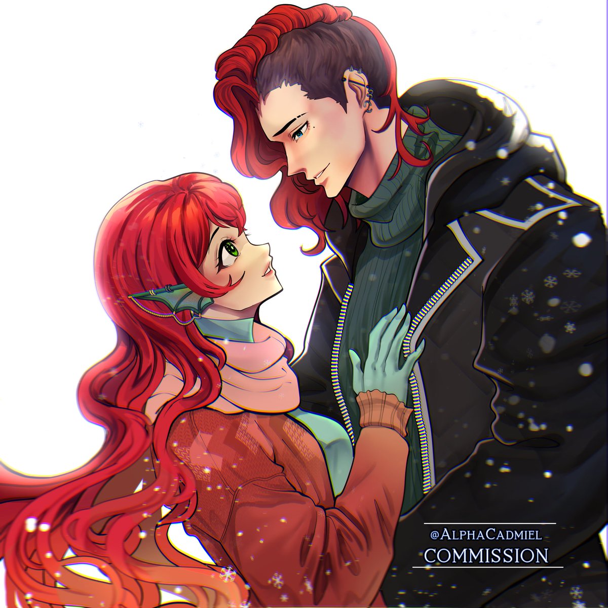 Commissions that I made in December for <a href="/thesirenaria/">Aria VTUBER</a> 💖

#commisionsopen #commission #DigitalArtist #Anime #Couple #Winter #Punk