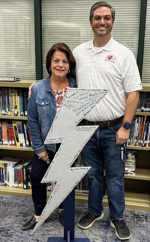 Ms. Rettker passes The BOLT to Mr. Darryl Paul! As a team player and our Media Specialist, he is often called upon to solve technology/connectivity problems, volunteers for Northview Marching Band, and is the Voice of Northview! Congrats! #TeamTitans