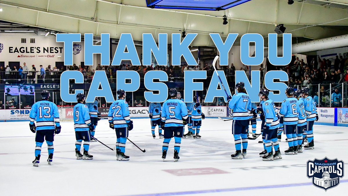 Caps fans, we can't thank you enough for your support throughout the season. It stings now, but Caps hockey will be back this fall.

#GoCapsGo