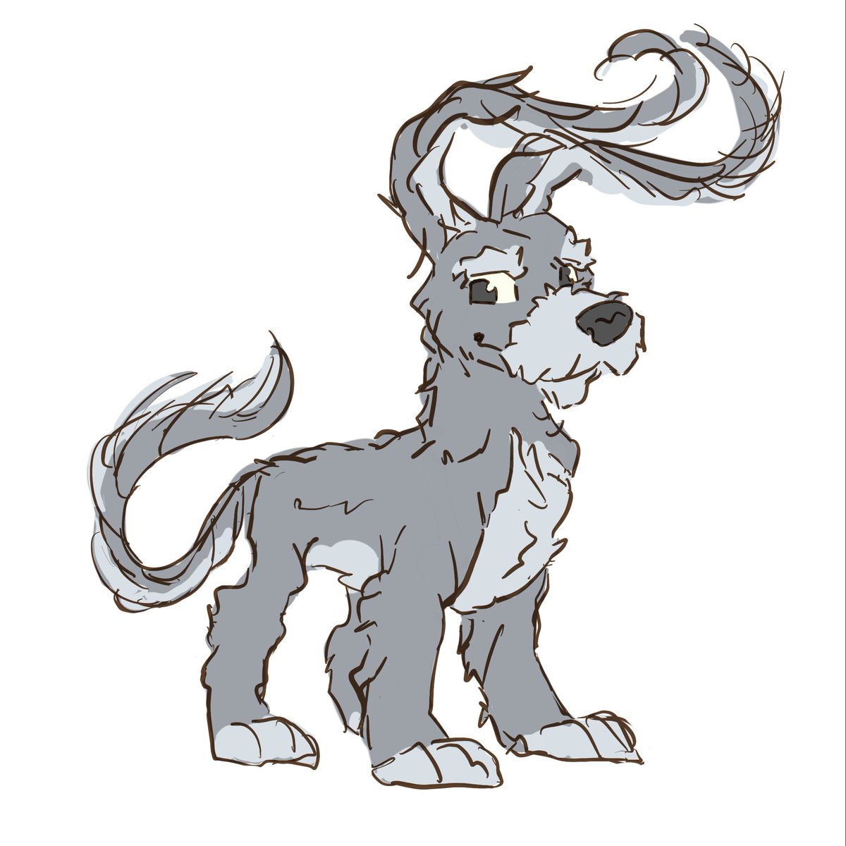 Asking neopets for a fuzzy gelert set that looks like a wolfhound