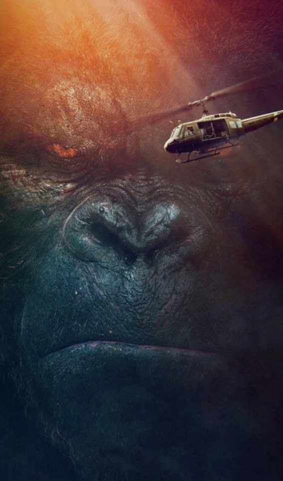 I like how all the other posters are some wide shot of the monsters, then there’s Skull Island Kong like 'Get real'