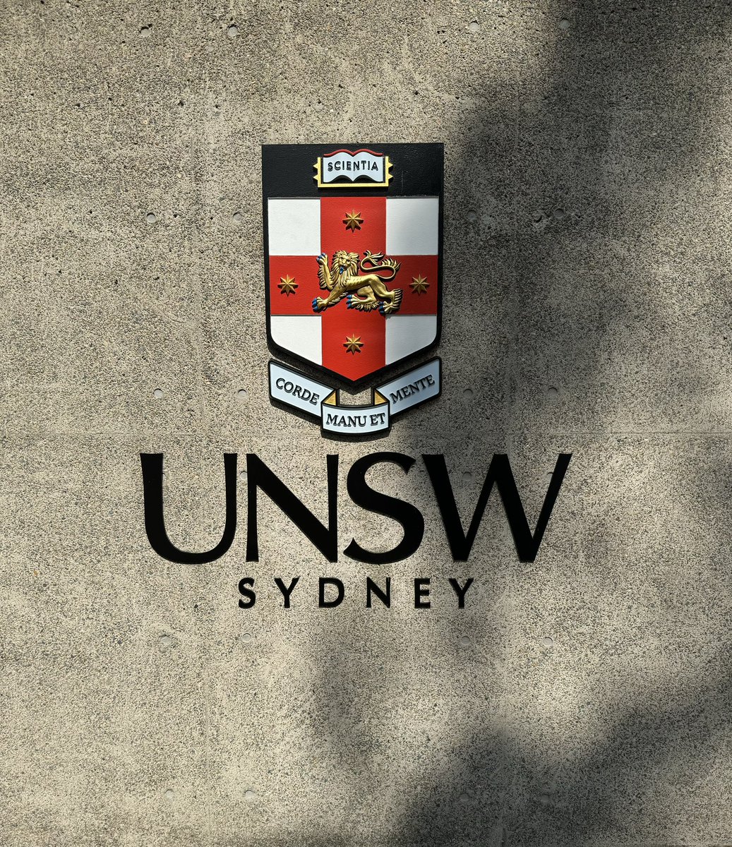 Great to be back on campus @UNSW!