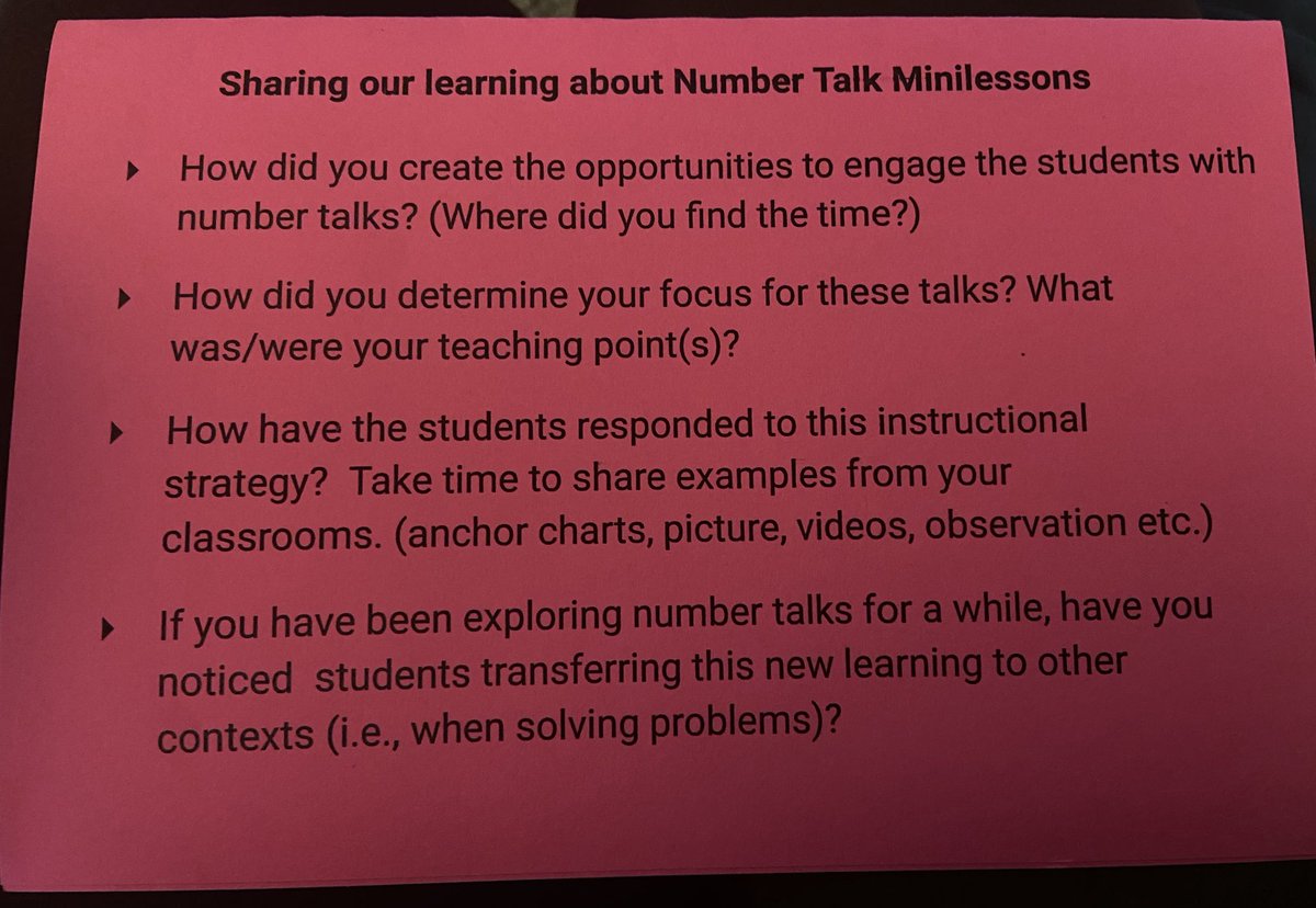 We are moving from our family home of 30 years. Just found these ‘talking’ cards— an absolute honour for me as a consultant: listening as educators share their thinking with each other. #wrdsb #numbertalk #cathyfosnot #educatorthinking