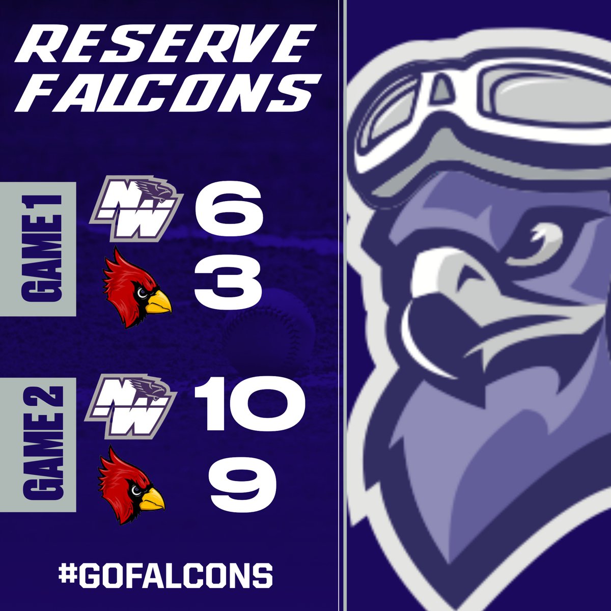 FALCON SWEEP‼️

Falcons take the Battle of the Birds down in Crete tonight. LNW wins both games behind a complete team effort. #GoFalcons