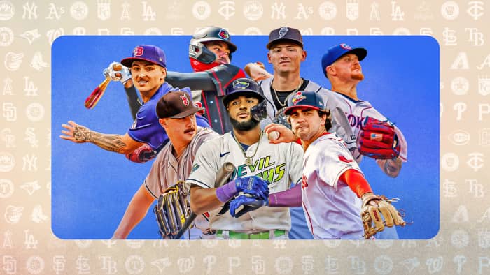 We're just past the midway point of April and prospect callups have made a considerable impact at the big league level. Who's next? We tabbed one candidate from each organization: atmlb.com/4d4uhr2