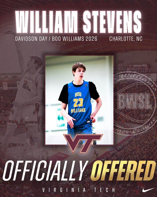 After a great conversation with coach JD, I am grateful to receive an offer from Virginia Tech. @BooWilliamsAAU @OneFo_BeLo @DDSPatriotsBB