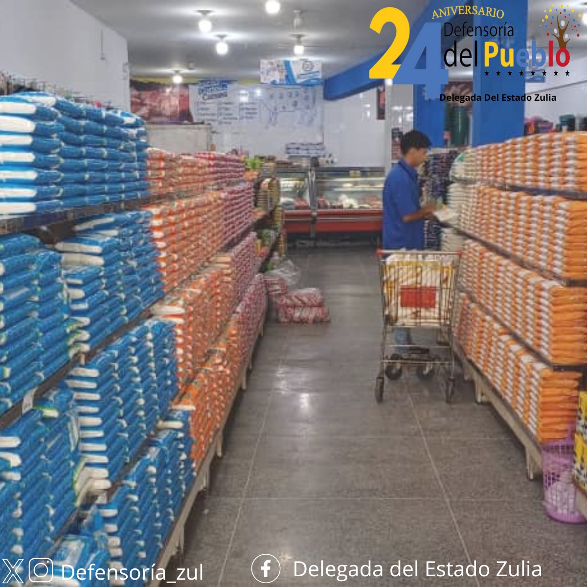 Sub sede Sur del Lago del Estado Zulia, en labor de vigilancia del Lineamiento (abastecimiento), realiza inspección en la Comercializadora GMG C.A , Ubicado Municipio Colon del Estado Zulia. @Defensoria_Vzla