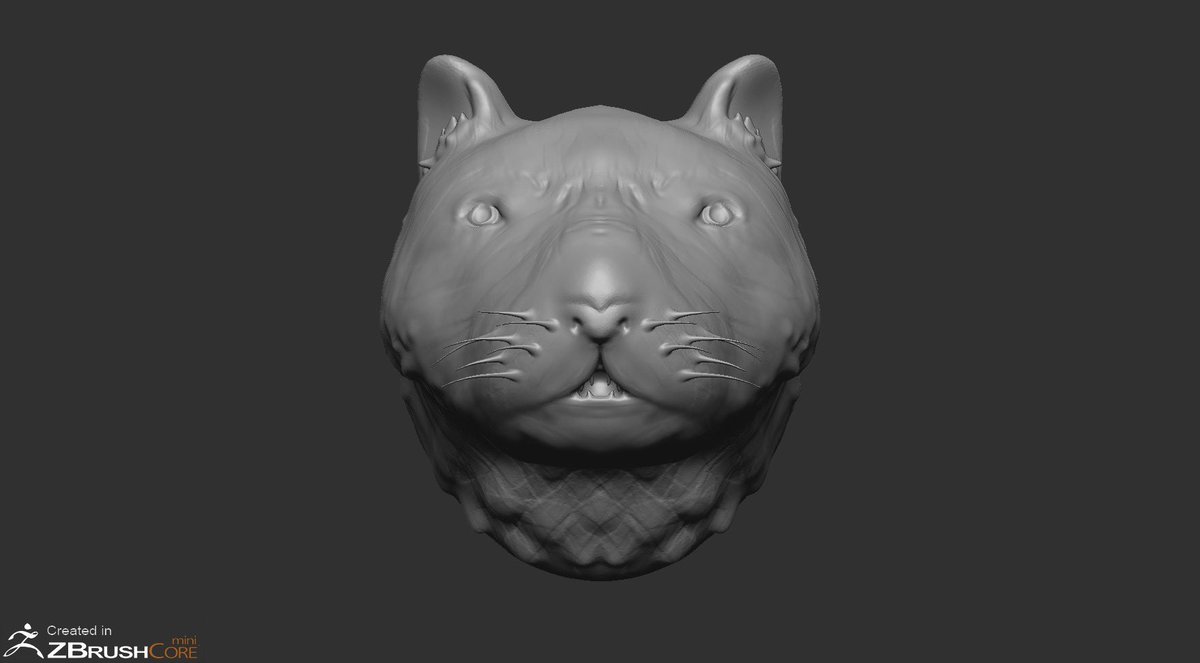 Rj6CcA8UD5uMd2O's tweet photo. なんか変虎作ってたはずやねんけどなぁ、
 #ZBrushCoremini
 #3DCG https://t.co/qjxyNDL6Ru