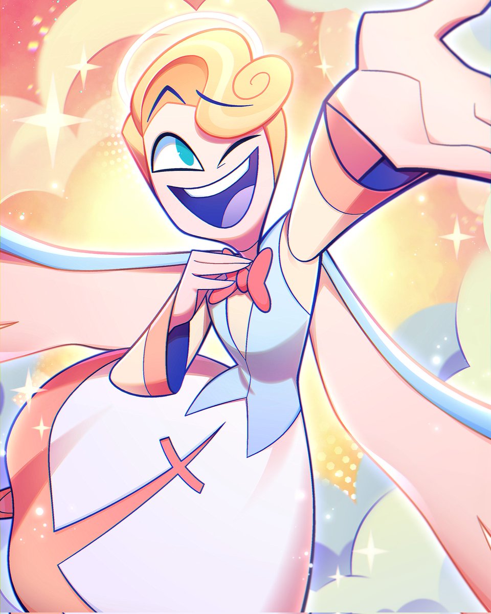 Welcome to Heaven! Prints for the divine doorman are now available at Streamily, and signed by Darren Criss! #HazbinHotel