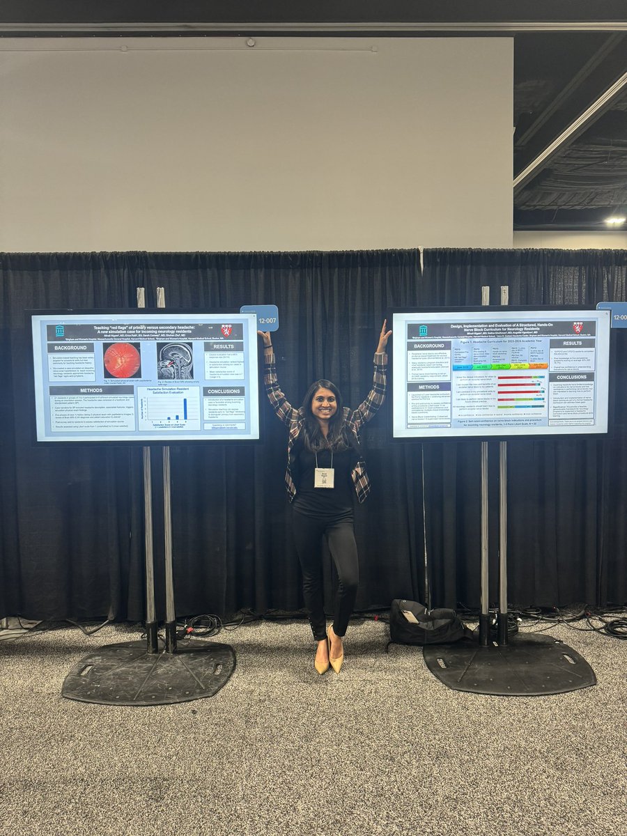 Not one but two amazing #headache #MedEd posters?! @NigamMinali coming in hot! #AANAM