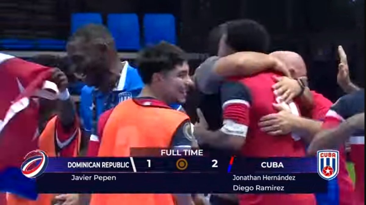 ramirez_tapanes's tweet photo. ¡CUBA AL MUNDIAL!
¡CUBA AL MUNDIAL!

La selección cubana de futsal derrota a República Dominicana en los 1/4 de final del Campeonato de la CONCACAF y se clasifica a su SEXTA Copa del Mundo de esta disciplina.

¡Felicidades, muchachos! ❤️🇨🇺 https://t.co/LRzyaYm0VN