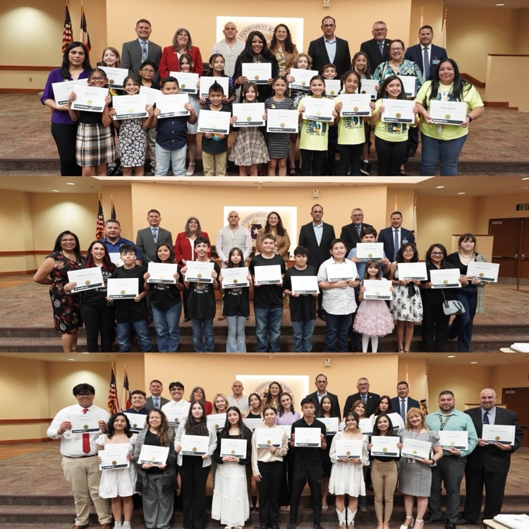 The Board of Trustees honored several #TeamSISD Destination Imagination teams that showcased their technical skills, creativity, and talents at the DI Lone Star Finals last weekend in Arlington, Texas. Way to represent Socorro ISD!