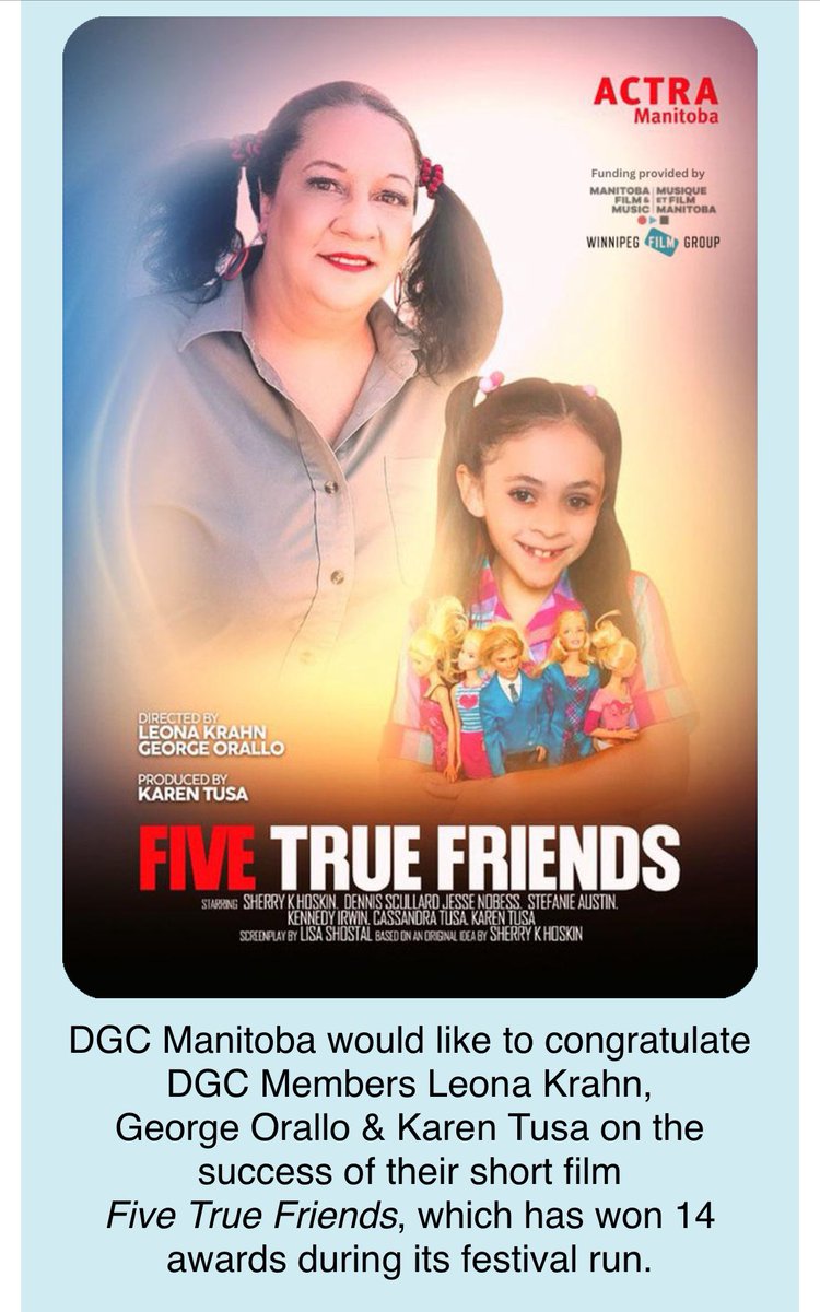 Thanks DGC Manitoba! @actra_mb @MBFilmMusic @WinnipegFilm