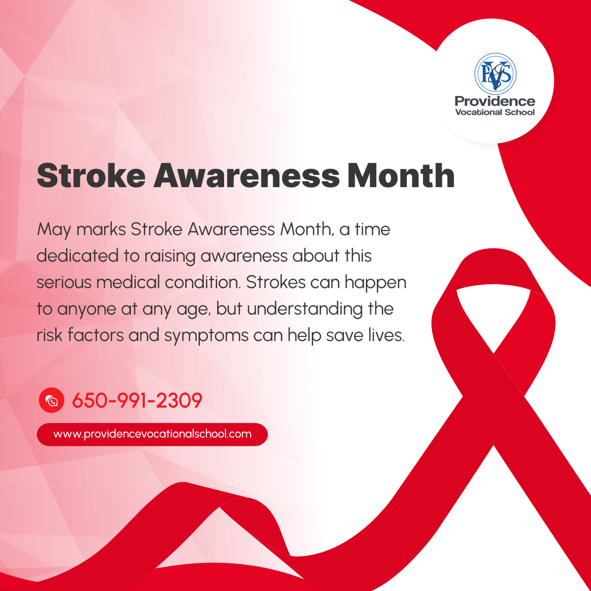Knowledge is power when it comes to stroke prevention. Together, let's spread awareness and empower others to take control of their health.
 
#StrokeAwarenessMonth #VocationalSchool #DalyCityCA