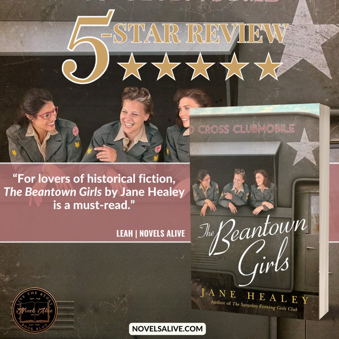 Novels Alive (@novelsalive) on Twitter photo 5-STAR REVIEW🌟🌟🌟🌟🌟: THE BEANTOWN GIRLS by Jane Healy <a href="/HealeyJane/">Jane Healey</a> <a href="/AmazonPub/">Amazon Publishing</a>
👉For lovers of historical fiction, THE BEANTOWN GIRLS by Jane Healey is a must-read. bit.ly/49EbnEB #bookreview #throwbackthursday #historicalfiction #WWII #books #book #reading #booklover 5-STAR REVIEW🌟🌟🌟🌟🌟: THE BEANTOWN GIRLS by Jane Healy <a href="/HealeyJane/">Jane Healey</a> <a href="/AmazonPub/">Amazon Publishing</a>
👉For lovers of historical fiction, THE BEANTOWN GIRLS by Jane Healey is a must-read. bit.ly/49EbnEB #bookreview #throwbackthursday #historicalfiction #WWII #books #book #reading #booklover