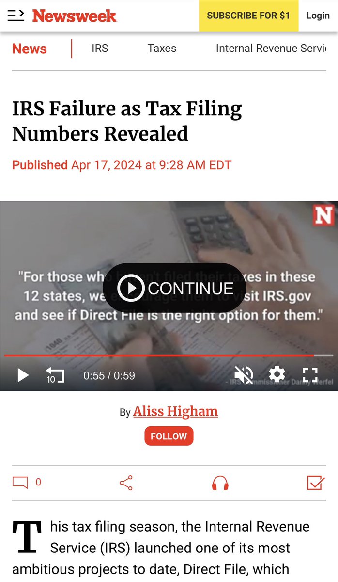 The tax prep industry wants you to believe that IRS #DirectFile was a failure. But the program saved over 100K taxpayers 900,000 hours and over $15million dollars. For the billion dollar industry maybe that’s nothing, but imagine what would be possible without corporate greed.