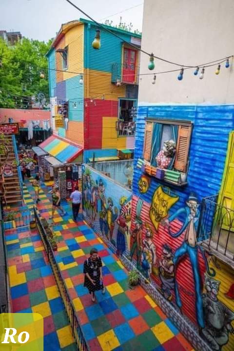 Conventillo de la ciudad de La Boca. Buenos Aires