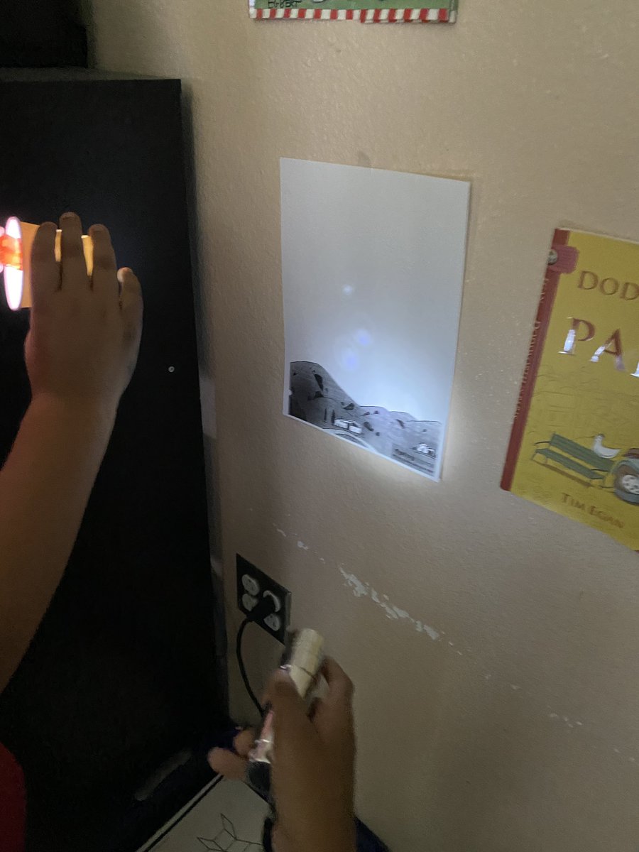 K-1 students made The Big Dipper with #mysteryScience. Then the Sun came up and they learned why we don’t see stars during the day!