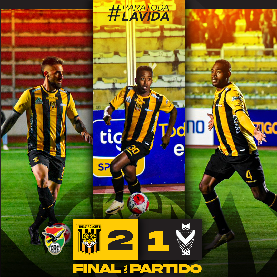 ⚫🟡 ¡Final del Partido! 🟡⚫ Ganó... el Tigreeeeeeeeeeeeeeeeeeeeeeeeeeeeeee ¡Vamos #Aurinegro! 🔥🐯 The Strongest 2 - 1 GV San José Nos vemos en semis 💛🖤🫂 #ClubTheStrongest #ParaTodaLaVida