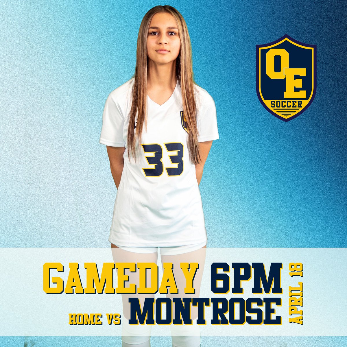 ⚽️ Big Conference Match! ⚽️ 
🆚 Montrose
📍 Ovid-Elsie Area Schools
⏰ Thursday, April 18 @ 6:00pm
💵 Cash at the gate