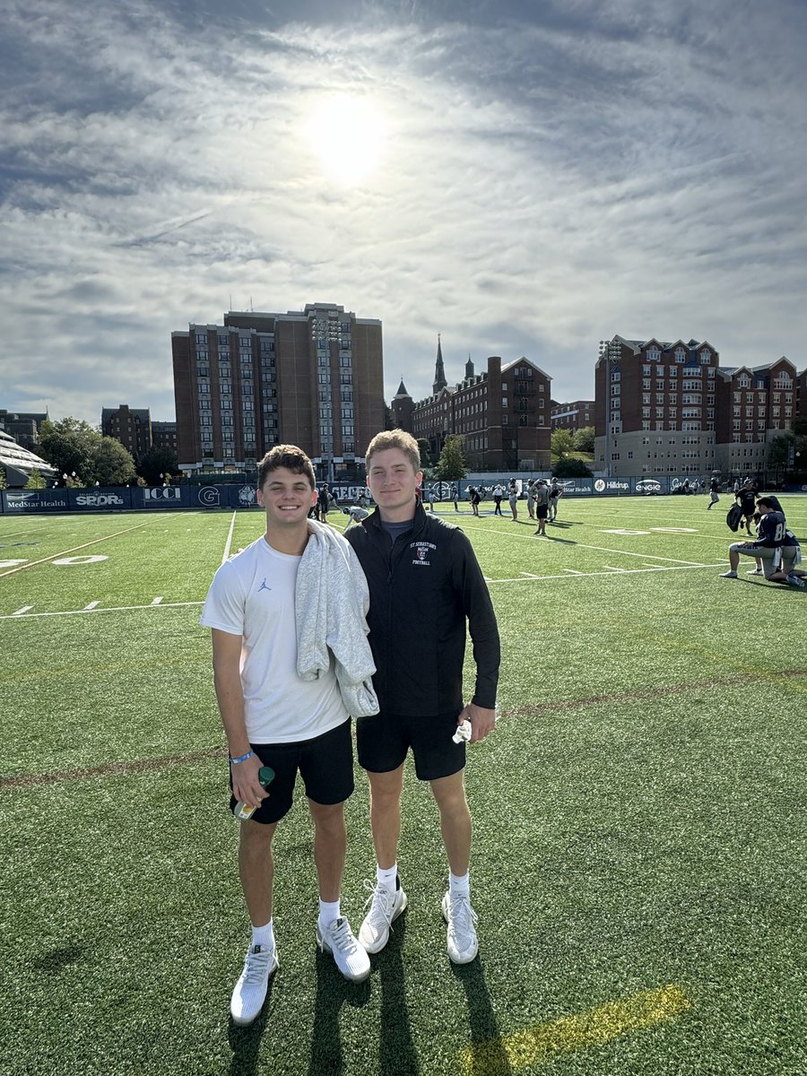 Had a great time at @HoyasFB this weekend. Excited to be back this summer! @coachkrd @jackwmcdaniels