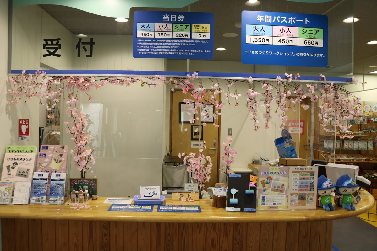 aq_sagamigawa's tweet photo. こんにちは!
新入生、新社会人の皆様、新しい環境に少しづつ慣れてきましたか?受付にいる"さがみん"たちも皆さんを応援しています!
桜が散り、また新しい季節がやって来ますね。
開館時間9:30~16:30
https://t.co/7SBvXOUfVm
#水族館 #科学館 #さがみん #相模原 #aquarium #science_museum https://t.co/dRARdoi7Cf