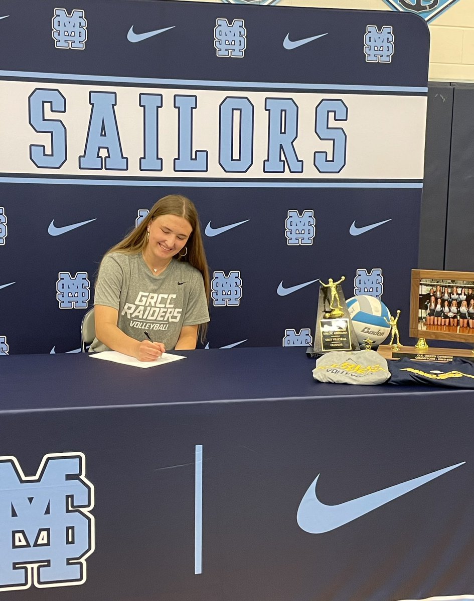 Congratulations Jersey on signing with GRCC! We are PROUD of you and EXCITED for your future! Good luck and show them who you are! #sailsup #alwaysasailor #courage #yougotthis