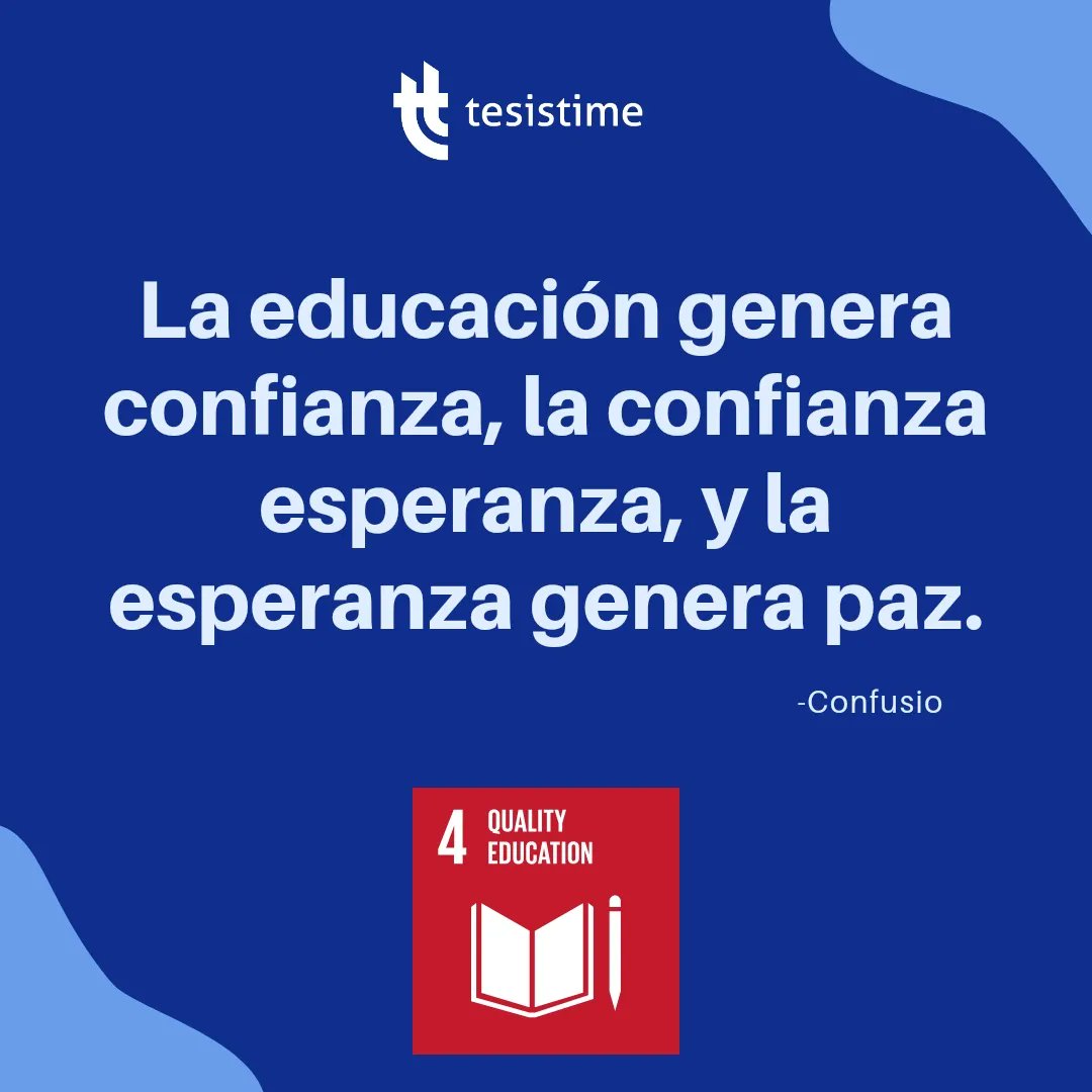 TesisTime's tweet photo. En concordancia con el objetivo 4 de los ODS que expresa: “Garantizar una educación inclusiva y equitativa de calidad y promover oportunidades de aprendizaje a lo largo de toda la vida para todos", de donde se deriva nuestro compromiso 
#tesistime #Tesis #investigacióncientífica https://t.co/jSb8QUprp2