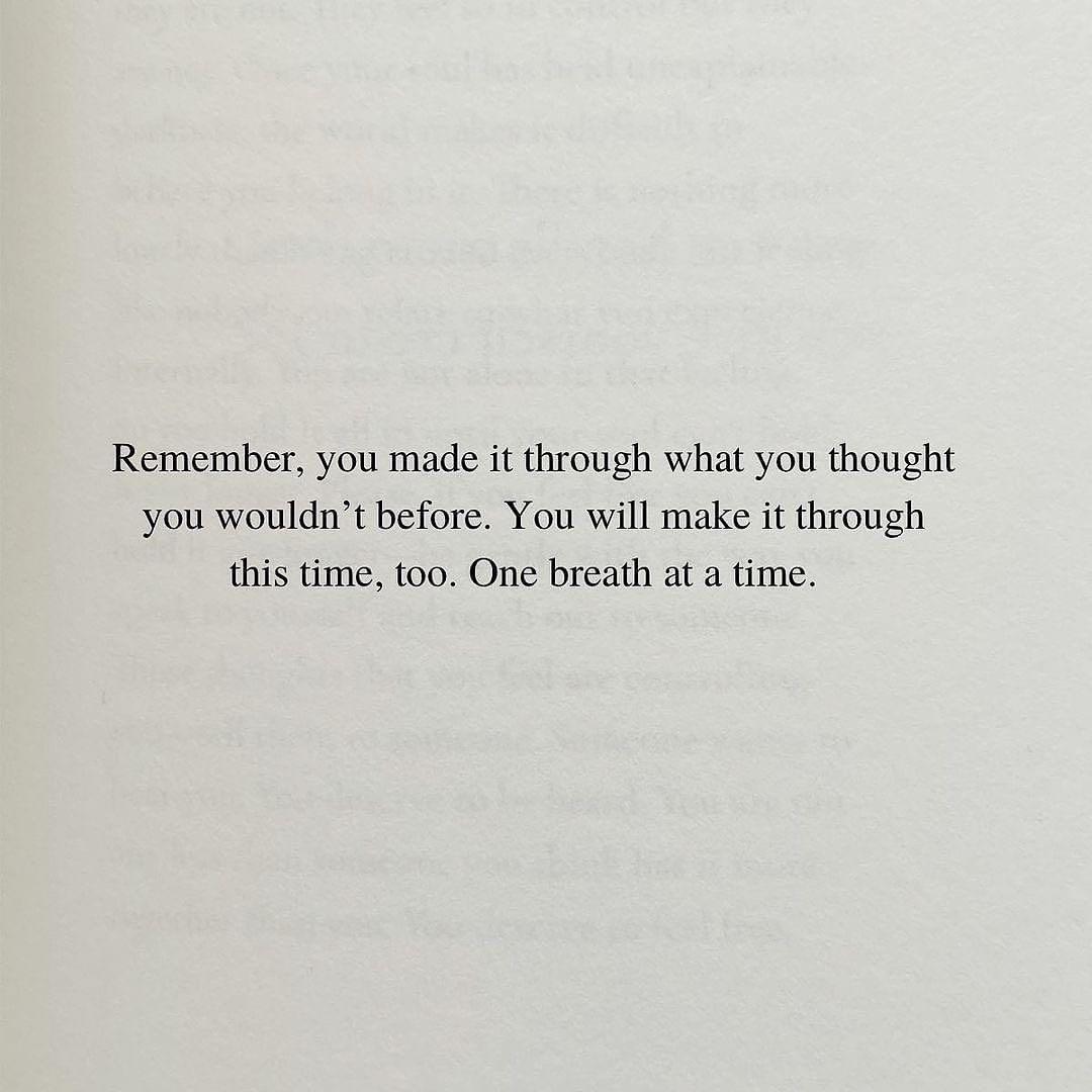 You will make it through. 🤞