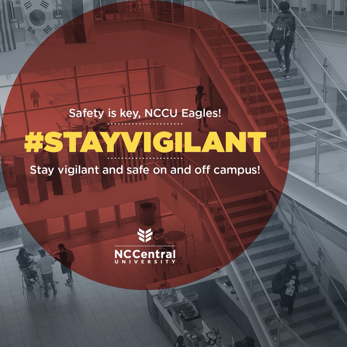 #NCCUCommunity | Eagles! please be mindful of vehicle theft and break-ins! Always lock your doors and windows, park in well-lit areas, and never leave your keys inside your vehicle. Let's work together to keep our community safe! | #NCCUSafety #BeAware