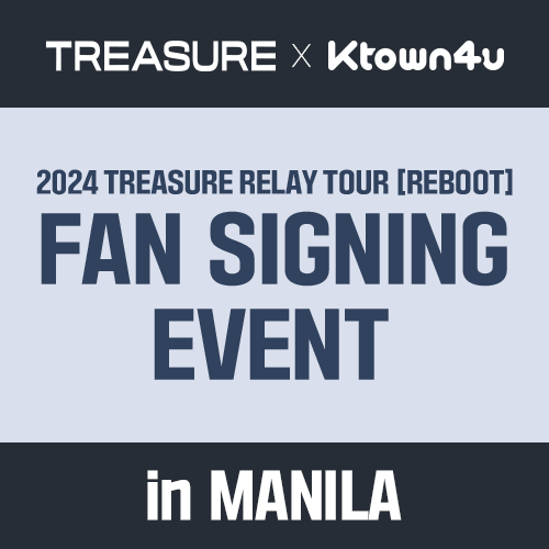 livenationph's tweet photo. Philippine Teume✨ 2024 TREASURE RELAY TOUR [REBOOT] IN MANILA is happening on May 4, 2024 at the SM Mall of Asia Arena!  

📣2024 TREASURE RELAY TOUR [REBOOT] IN MANILA concert ticket holders (VIP SOUNDCHECK / LBA / LBB / UB) have the opportunity for a lucky draw for the Treasure Fan Sign event.

Date: May 3, 2024  
Time & Venue: Manila, PH
Lucky winners will be announced on Live Nation Philippines’ social media channels on 2024.4.26 at 12 PM (PHT)

Terms & Conditions:⁠ 
- Only ticket holders who have purchased and upgraded to VIP SOUNDCHECK, LBA, LBB and UB tickets by 2024.4.24 (Wed) 11:59 PM (PH Time) will be eligible for the lucky draw. 
- Current ticket holders of VIP SOUNDCHECK, LBA, LBB and UB will automatically join the lucky draw. 
- 10 lucky ticket holders will be randomly selected via an online randomizer, and results will be announced on Live Nation Philippines’ social media channels on April 26, 2024 at 12 PM (PH time). 
- The Organizer reserves the right to amend the above without prior notice. 
- In the event of any dispute, the Organizer's decision is final. 

Tickets available at SM Tickets For more info, go to https://t.co/XKIHRsuJyq 

#TREASURE #트레저 #RELAY #TOUR #REBOOT #YG  #TREASURE_REBOOT_IN_MANILA

—————— 

We would like to caution members of the public against purchasing tickets from unauthorized sellers or 3rd party websites. By purchasing tickets through these non-authorized points of sale, buyers take on the risk that the validity of the tickets cannot be guaranteed, with no refunds possible.