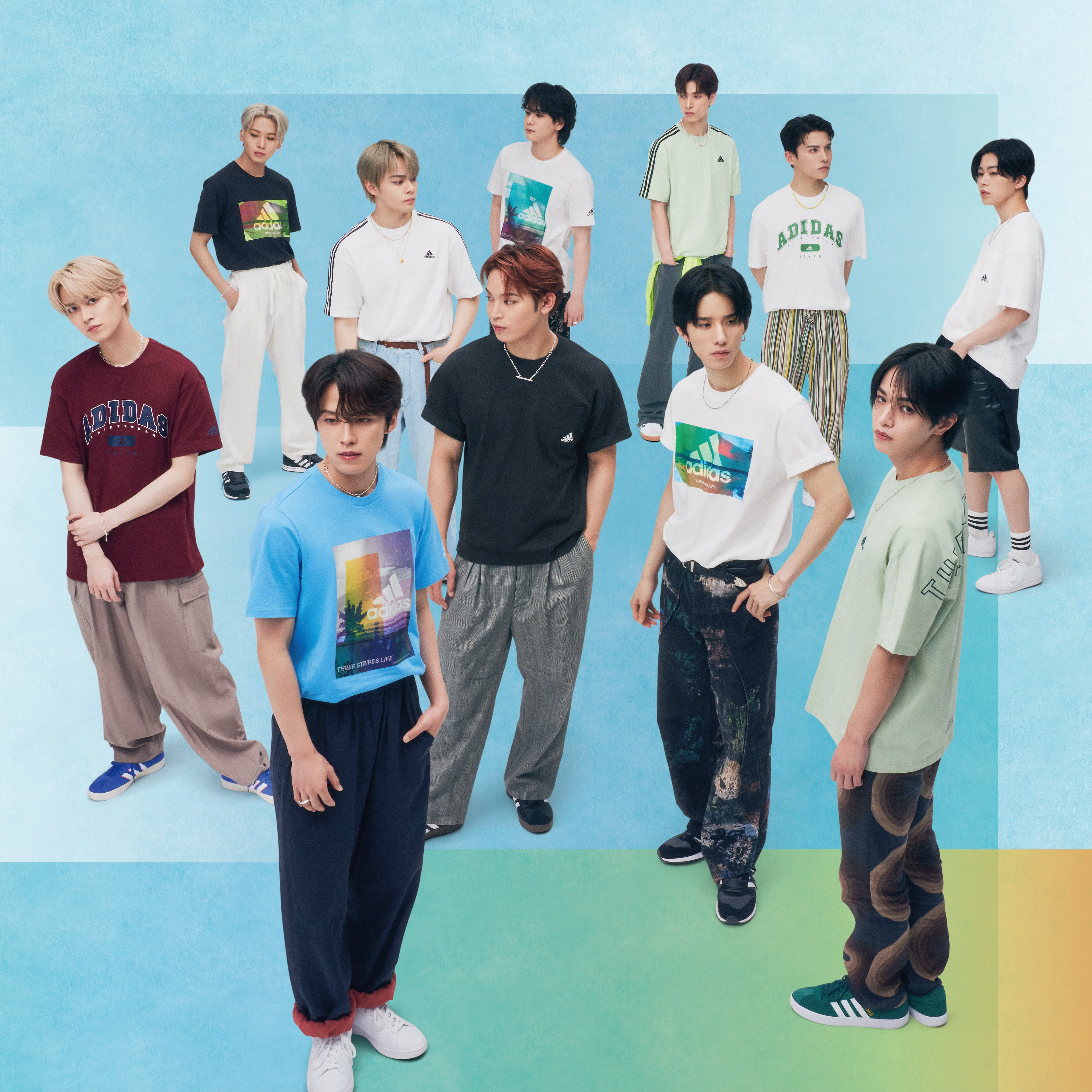 【値下げ】adidas JO1 キャンペーン　ポスター adidas MIDSUMMER COLLECTIONにJO1が登場！｜JO1 OFFICIAL SITE