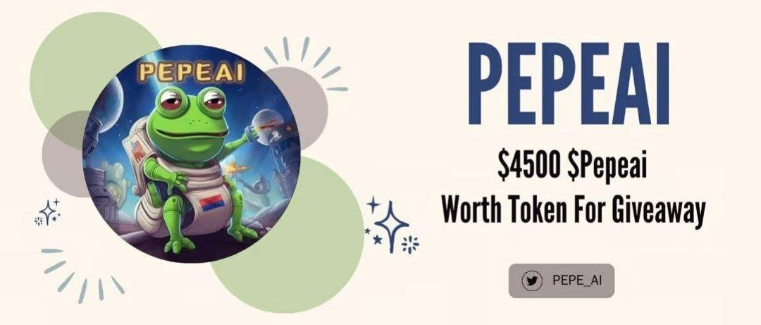 PEPEAI AIRDROP 
FCFS 500 get 4$ worth  $PEPEAI  
Random 500 get 4$ worth  $PEPEAI 

join : wn.nr/DfRhB9A

- Complete task
- Submit BSC Address
- DONE