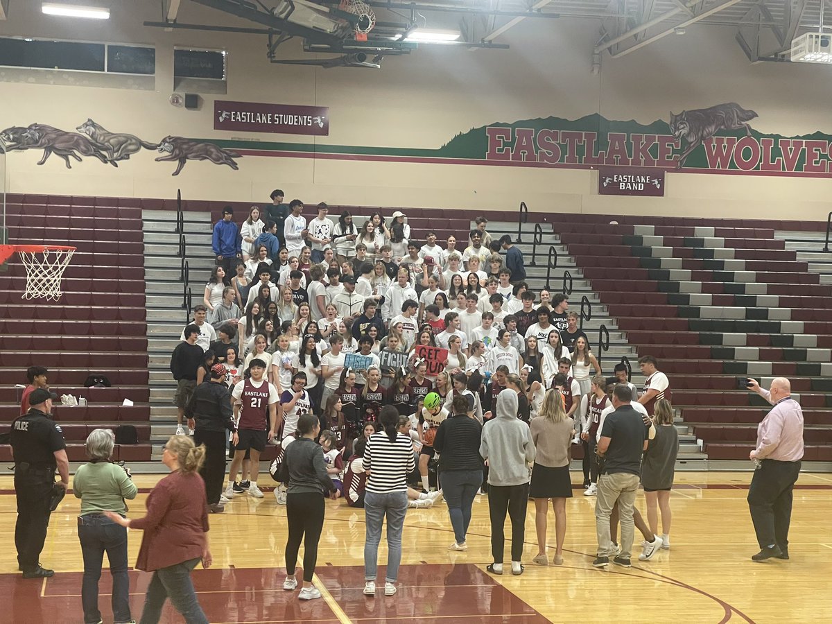 GoLadyWolves's tweet image. The annual Unified game between @EastlakeLWSD and @SpartansSHS is a special tradition for the @CityofSammamish #wsps