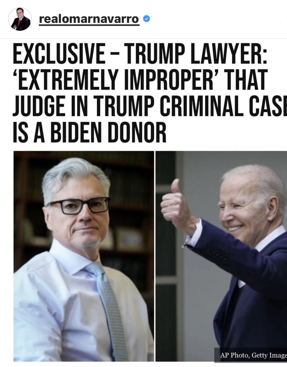 ‘It’s extremely improper’ that the judge in Trump criminal case is a BIDEN DONOR.