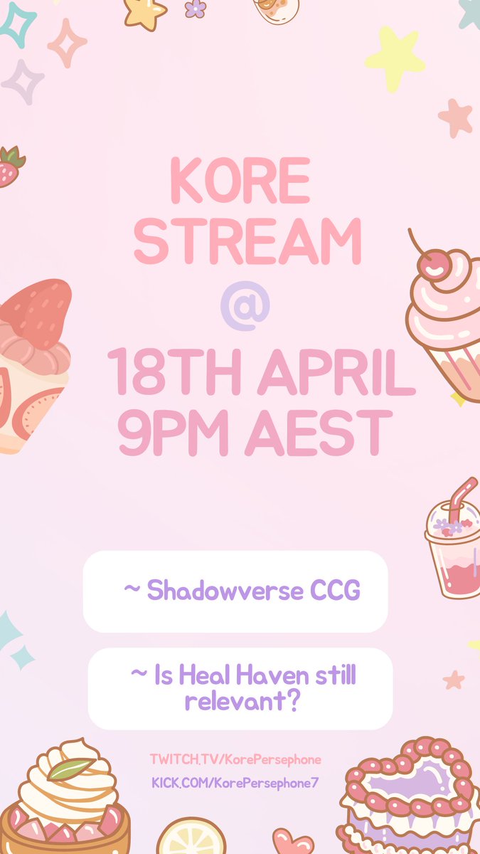 kor_epersephone's tweet photo. Hallo, hallo, I'm streaming Shadowverse tonight again!! I'm streaming heal Haven again, my favourite Haven archetype. 

https://t.co/xKDaNhW43V

#Streaming #streamer #Vtuber https://t.co/gse5yaqagn
